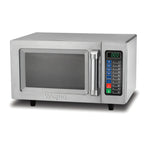 Thumbnail image #1 for Waring WMO90 Medium-Duty Commercial Microwave Oven, 0.9 Cu. Ft., 1000W, Programmable Braille Touch Controls, Stainless Steel
