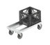 Thumbnail image #1 for Channel Manufacturing Double Wide Aluminum Glass Rack / Milk Crate Dolly for Two 13 x 13 Crates