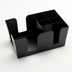 Thumbnail image #1 for American Metalcraft 6-Compartment Black Powder-Coated Steel Bar Garnish Caddy