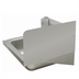 Thumbnail image #1 for Advance Tabco Bolt-On Single Panel Hand Sink Side Splash, 12-Inch High, 16-Gauge 300 Series Stainless Steel, for 16 x 20-Inch Bowls