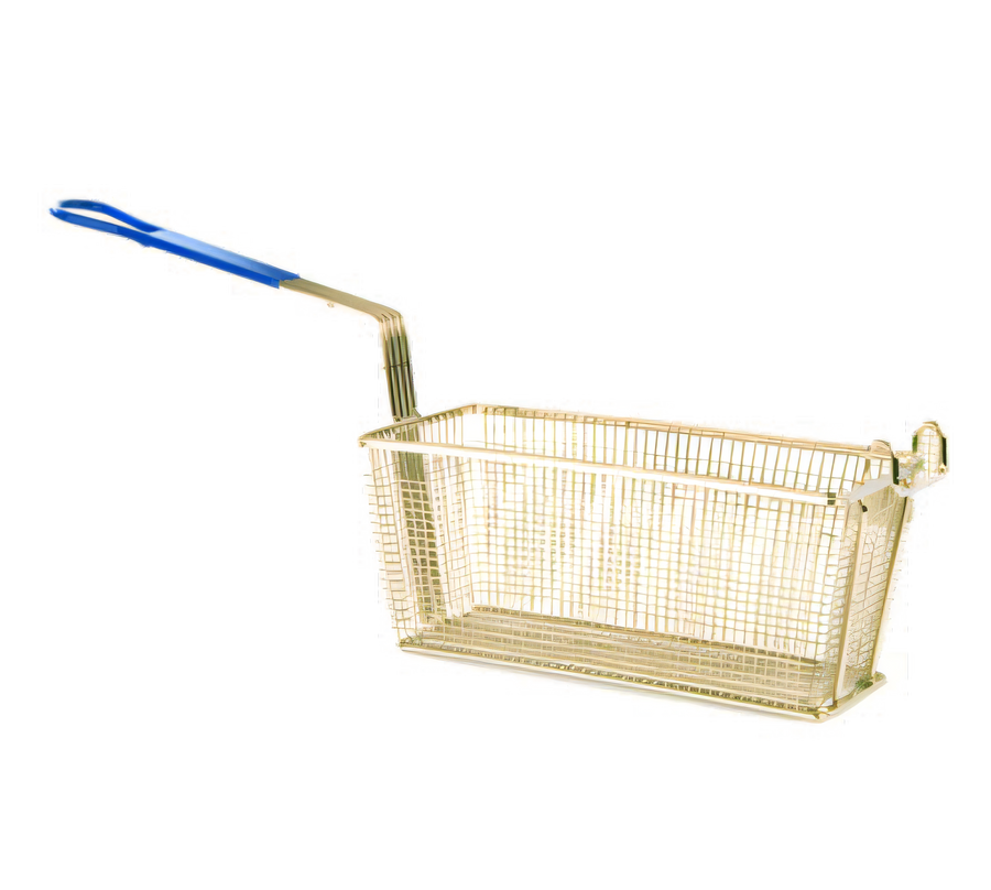 Product image #1 for Crestware 13-1/4 Inch Rectangular Nickel-Plated Steel Fryer Basket with Front Hook
