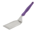 Thumbnail image #1 for Vollrath Heavy-Duty Stainless Steel Solid Beveled Turner with Ergo Grip Purple Handle, 6 x 3 Inch Blade