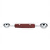Thumbnail image #1 for Winco MB-1 Double Melon Baller — 26 mm & 30 mm Stainless Steel Scoops with Wood Handle