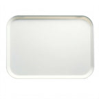 Thumbnail image #1 for Cambro Camtray® 1014148 Rectangular Fiberglass Cafeteria Tray, 10-5/8 x 13-3/4 Inch, White Case of 12