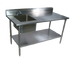 Thumbnail image #1 for John Boos Stainless Steel Prep Work Table with Sink, 72