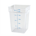 Thumbnail image #1 for 22 Qt Square Clear Polycarbonate Food Storage Container, Container Only