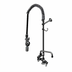 Thumbnail image #1 for T&S Brass EasyInstall Single-Hole Deck-Mount Pre-Rinse Unit with Add-On Faucet, 10-Inch Swing Nozzle, and 1.07 GPM Spray Valve