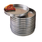 Thumbnail image #1 for American Metalcraft HA5110 10-Inch Straight-Sided Self-Stacking Solid Aluminum Pizza Pan, 1-1/2-Inch Deep Case of 24