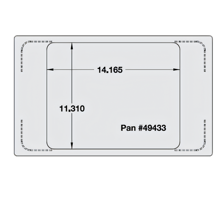 Product image #1 for Miramar Single Size Stainless Steel Food Pan Template for Miramar Cookware