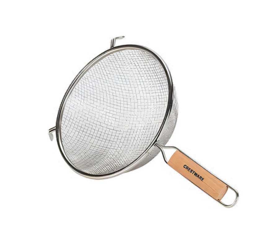 Product image #1 for Crestware 10-1/4 Inch Fine Single Mesh Strainer with Wood Handle