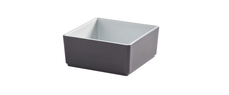 Product image #1 for American Metalcraft Unity Collection 16 oz Square Melamine Bowl, Graphite