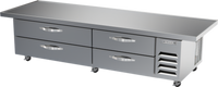 Beverage-Air 96-Inch Four-Drawer Worktop Cook Stand Freezer with Extended Top