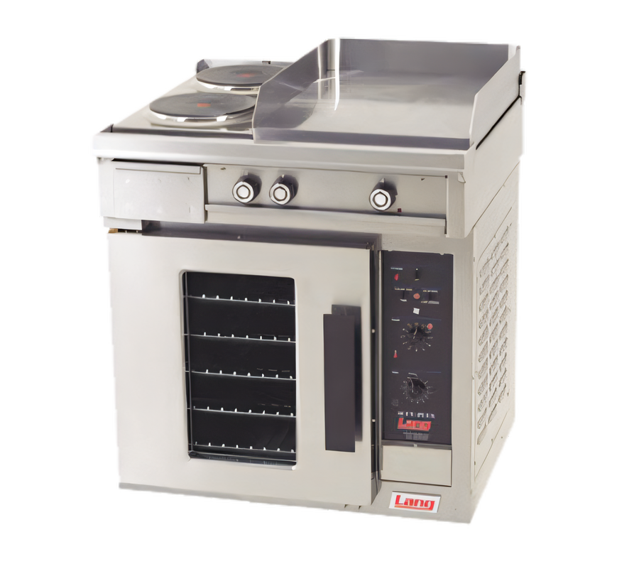 Product image #1 for Lang Marine 30-Inch Electric Restaurant Range with Snap-Action Griddle and Convection Oven