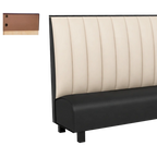 Thumbnail image #1 for ATSMFG ATS AT&S-ASWB-K48-6CH GR8 Kevin Wall Booth, 48" high, 6-channel back, removable sinuous spring seat with connecting links, upholstered, heavy