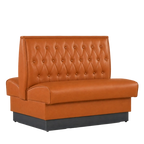 Thumbnail image #1 for ATSMFG ATS AT&S-AD-W36-BT GR8 William Standard Booth, double, 48" long x 36" high, Sewn Button-tuft back, removable sinuous spring seat with