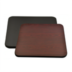 Thumbnail image #1 for Omcan USA 44524 Square Reversible Laminate Table Top, 30" x 60", 1" Thick, Mahogany/Black