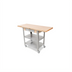 Thumbnail image #1 for John Boos Cucina Elegante CUCE50 50-Inch Mobile Maple Butcher Block Cart with Drawer and Drop Leaves