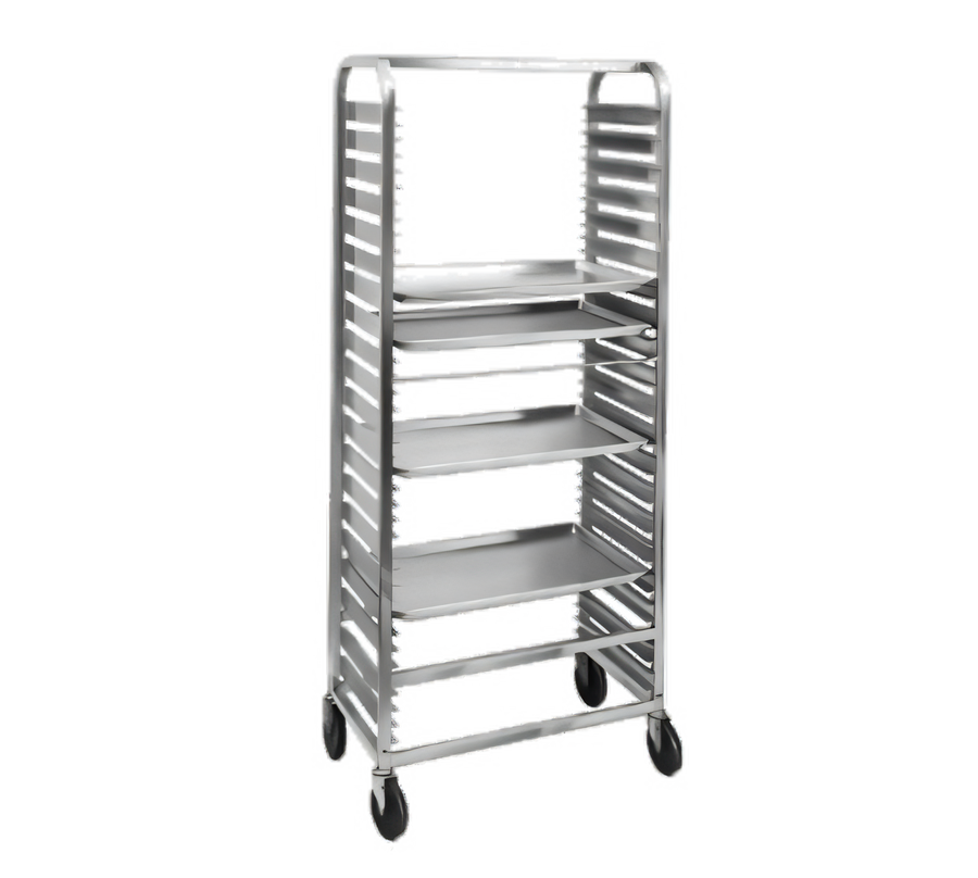 Product image #1 for Standard Series Aluminum Side-Load Bun Pan Rack with 5-Inch Swivel Casters, 36-Pan Capacity, 64-Inch High