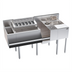 Thumbnail image #1 for Krowne Royal Series 60-Inch Single Zero-Step Beverage Speed Station with Ice Bin, Dump Sink, Glass Rinser and Speedrail