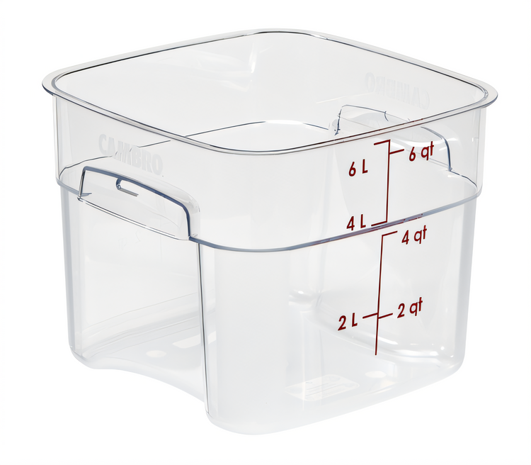 Product image #1 for Cambro 6SFSPROCW135 CamSquare® Commercial Food Storage Containers Case of 6