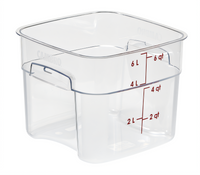 Cambro 6SFSPROCW135 CamSquare® Commercial Food Storage Containers Case of 6