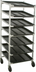 Thumbnail image #1 for DoughXpress DXDC-5 Dough Ball Storage Cart with 7 Slanted Trays, 63-Tub Capacity