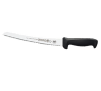 Mundial 10-Inch Curved Micro-Serrated Bread Knife with Black Handle