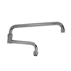 Thumbnail image #1 for Serv-Ware AF-18DJ-CWP Commercial Pre-Rinse Faucet, 8" Centers, Double-Joint Spout, 10" Spout