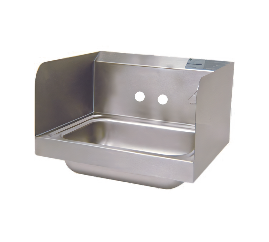 Product image #1 for Advance Tabco Wall-Mounted Hand Sink with 14 x 10 x 5 Inch Bowl, Side Splashes, Faucet Not Included