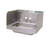 Thumbnail image #1 for Advance Tabco Wall-Mounted Hand Sink with 14 x 10 x 5 Inch Bowl, Side Splashes, Faucet Not Included