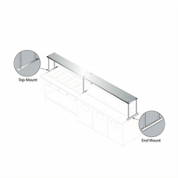 Advance Tabco Single Overshelf for Existing Equipment, 84 x 24 Inches, 18/430 Stainless Steel