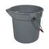 Thumbnail image #1 for Rubbermaid Commercial BRUTE 10-Quart Round Bucket with Molded Graduations, Gray