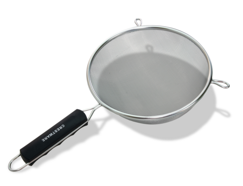 Product image #1 for Crestware 8-Inch Medium Single Mesh Strainer with Plastic Handle