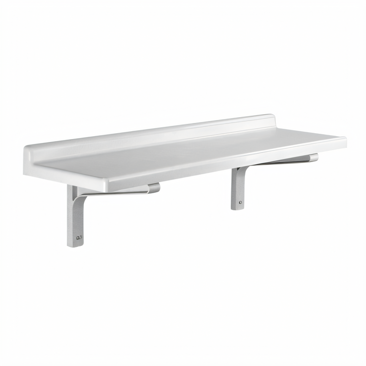 Product image #2 for Cambro Camshelving Wall-Mounted Solid Shelf, 36W x 18D x 13-1/2H, Speckled Gray