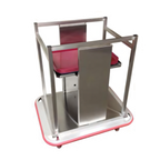 Thumbnail image #1 for Carter-Hoffmann (Middleby) OTD1520 Mobile Open Tray Dispenser, 15" x 20" Trays, Stainless Steel, Adjustable Support