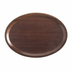 Thumbnail image #2 for Cambro Camtray Oval Cafeteria Serving Tray, 19-1/4 x 24 Inches, Fiberglass, Burma Teak