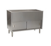 Thumbnail image #1 for Spec-Master Stationary Ice-Cooled Cold Food Table with Sliding Doors, 48-Inch Stainless Steel, 3-Pan Capacity