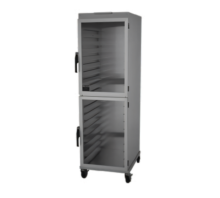 Product image #1 for NU-VU HW-2G Enclosed Full-Height Bread Cabinet Pan Rack with Casters