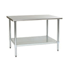Thumbnail image #1 for Eagle Group BlendPort® BPT-2496EB 16-Gauge 300 Series Stainless Steel Work Table, 96 x 24 Inch, Galvanized Base, Adjustable Undershelf