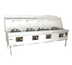 Thumbnail image #1 for York Four-Chamber Gas Wok Range with Water-Cooled Top and Stainless Steel Deck and Sides