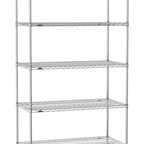 Thumbnail image #1 for Metro Super Erecta SE-2448C-86-S5 Wire Stationary Starter Shelving Unit, 48"W x 24"D x 86"H, 5 Shelves, Chrome