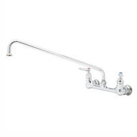 Wall-Mounted Sink Mixing Faucet with 18-Inch Swing Nozzle