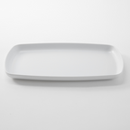 Thumbnail image #1 for American Metalcraft AP12WH 12-Inch Rectangular White Melamine Plate Case of 12