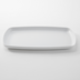 Thumbnail image #1 for American Metalcraft Ani Collection 12-Inch Rectangular White Melamine Plate