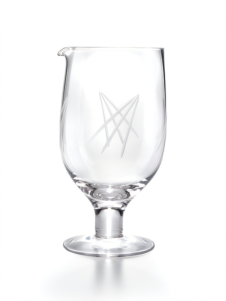 Product image #1 for Barfly Footed Fully Tempered Glass Mixing Glass with Pouring Spout, 27 oz
