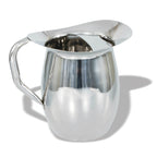 Thumbnail image #1 for Crestware WBP2 Stainless Steel Bell Water Pitcher, 2 1/4 Quart, with Handle Case of 120