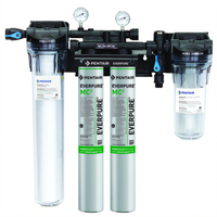 Everpure High Flow CSR Twin-MC2 Commercial Water Filtration System for Combination Coffee Brewers, Fountain, Ice & Steam
