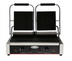 Thumbnail image #1 for Serv-Ware EPG-200GG Countertop Double Electric Panini Grill with Grooved Cast Iron Plates