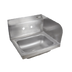 Thumbnail image #1 for John Boos Pro-Bowl Wall-Mount Stainless Steel Hand Wash Sink with Right Side Splash and Basket Drain