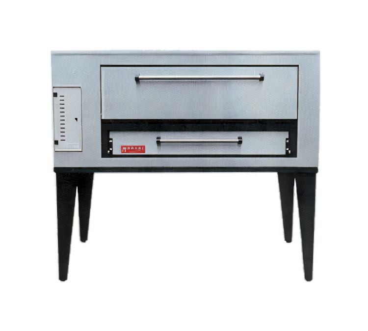 Product image #1 for Marsal SD-1048 Gas Deck Pizza Oven with Brick Deck, 10-Inch Chamber, and 4-Pie Capacity